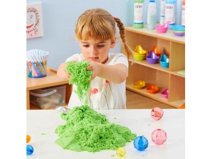 42743 2 tekuty kineticky pisek mega set 2000 g plastovy kyblik