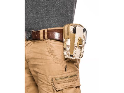 eng pl Survival waist bag CAMOUFLAGE BROWN 1742 4