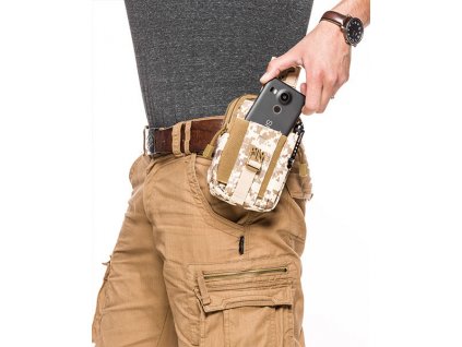 eng pl Survival waist bag CAMOUFLAGE BROWN 1742 5