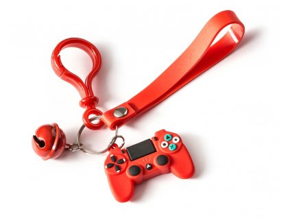 eng pl Gamer keychain with a bell RED 2855 2
