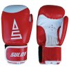 Box rukavice SULOV® kožené, červeno-bílé (Box velikost 10oz)