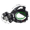 Trizand 5 x T6 CREE LED čelovka