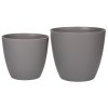 Ella Mat dekorativní květináč šedá průměr 21 cm