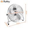 Ruhhy Stojací ventilátor 50 cm