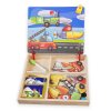 40646 10 drevena magneticka tabulka deluxe dopravni prostredky