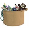 1076KOSZ NA PSIE ZABAWKI WOREK LNIANY KOSZYK ORGANIZER