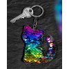 eng pl Keychain KITTY rainbow sequins 2946 2