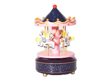 hraci-kolotoc-s-koniky-modro-ruzovy