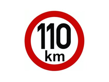 Samolepka Na Auto - 110 km