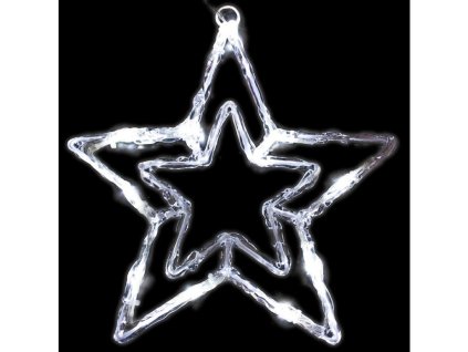 Vánoční LED dekorace - Hvězda 54 cm (BLIKAJÍCÍ) (Barva Svítí modře/bliká modře)