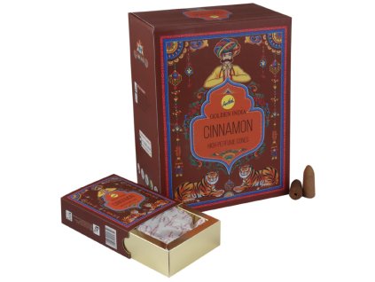 Vonné kužele "Tekoucí dým" - Skořice (10 ks)