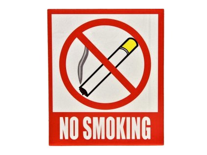 samolepka no smoking zakaz koureni