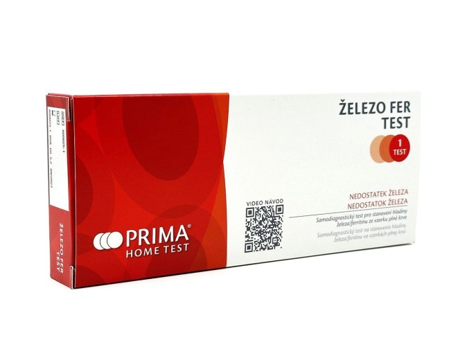 ŽELEZO FER TEST - z krve (1ks/prostředek pro sebetestování)  ŽELEZO FER TEST - z krve
