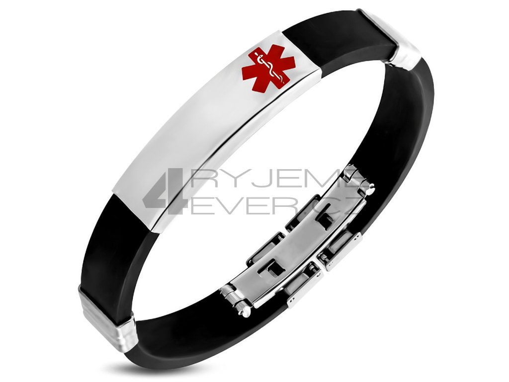 Náramek z chirurgické oceli s logem EMS BLT630 (Cena bez gravírování -)