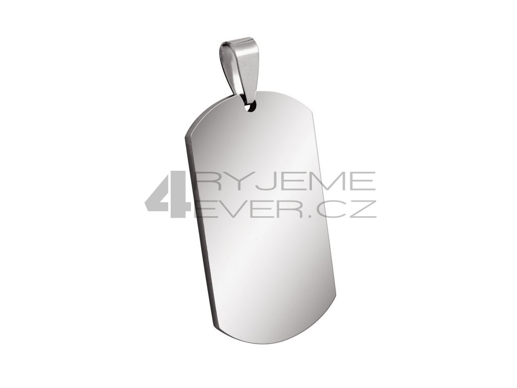 Přívěsek z chirurgické oceli DOGTAG 24016 (Cena bez gravírování -)