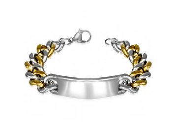 Náramek z chirurgické oceli BHB503 (Cena bez gravírování -)