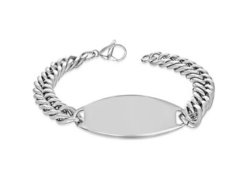 Náramek z chirurgické oceli BHB519 (Cena bez gravírování -)