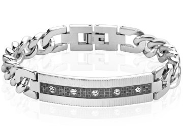 Náramek z chirurgické oceli SPIKES SSBH-0607-M (Cena bez gravírování -)