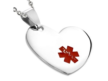 Přívěsek z chirurgické oceli UPK914 s logem EMS (Cena bez gravírování -)