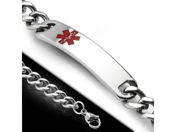 Náramek z chirurgické oceli BHB567 s logem EMS (Cena bez gravírování -)