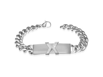 Náramek z chirurgické oceli BNZ074 (Cena bez gravírování -)