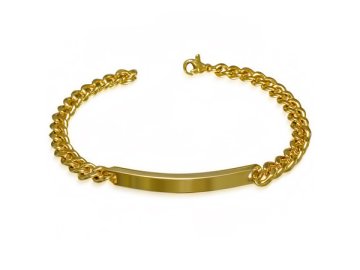 Náramek z chirurgické oceli BHB509 (Cena bez gravírování -)