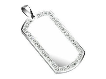 Přívěsek z chirurgické oceli SPIKES SSPL-10970 (Cena bez gravírování -)