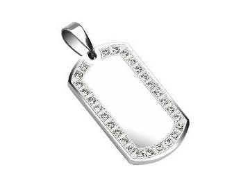 Přívěsek z chirurgické oceli SPIKES SSPL-10971 (Cena bez gravírování -)