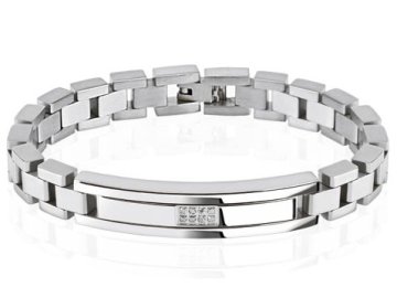 Náramek z chirurgické oceli SPIKES SSBQ-0201 (Cena bez gravírování -)