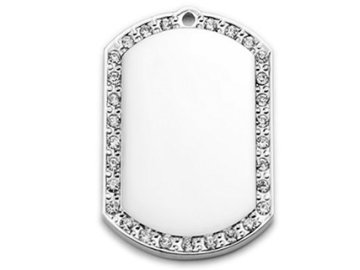 Přívěsek z chirurgické oceli METAZA SID3145 (Cena bez gravírování -)