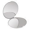 Kapesní zrcátko ROUND STEEL MIRROR (Cena bez gravírování -)