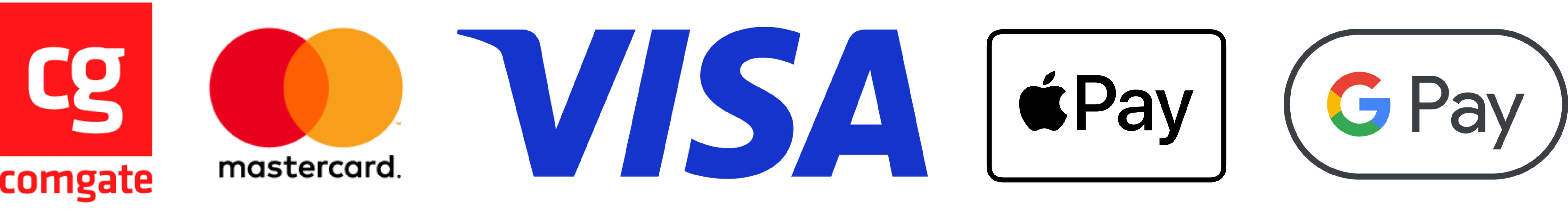 Přijímáme online platby loga