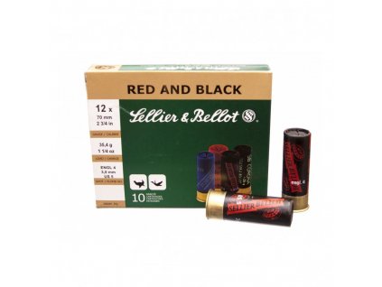 12/70 Red&Black 35,4g  10ks (Velikost broku SB 4mm)