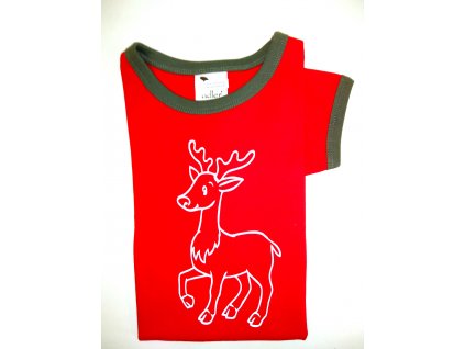 Dětské Tričko s motivem zvířátka - červené