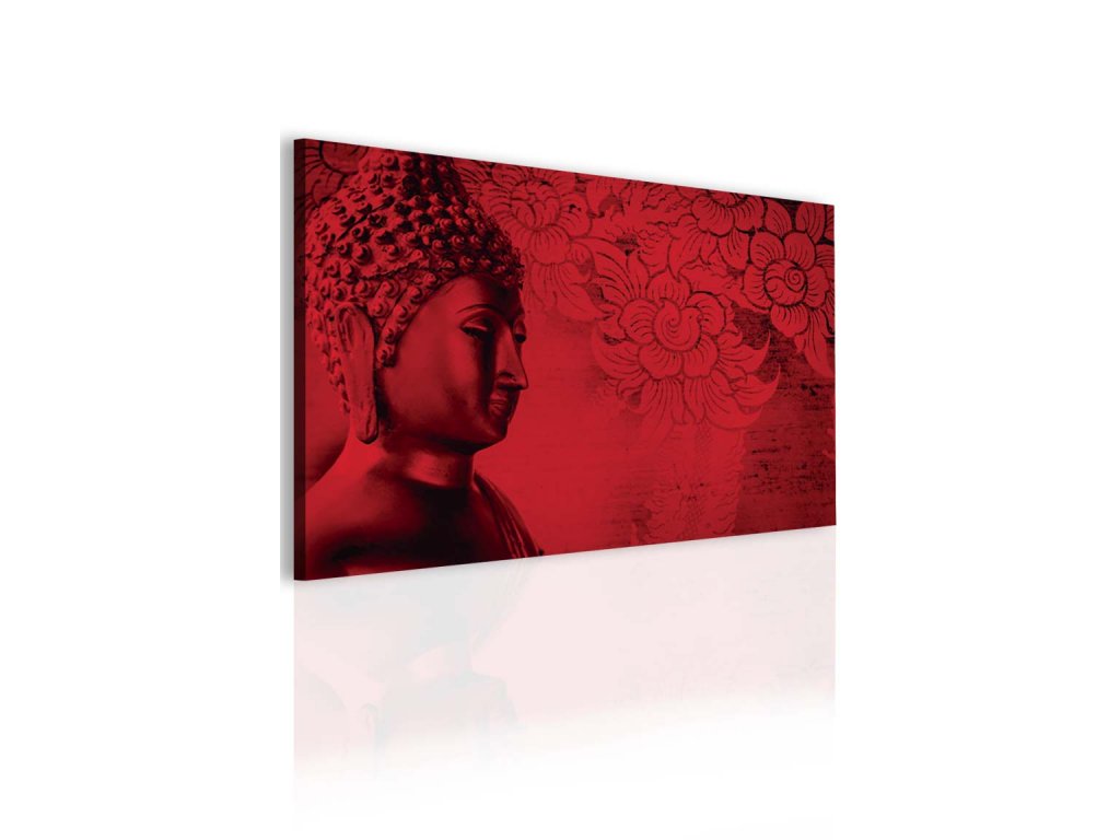 Obraz Buddha červený