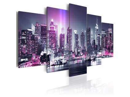 Obraz New York Purple