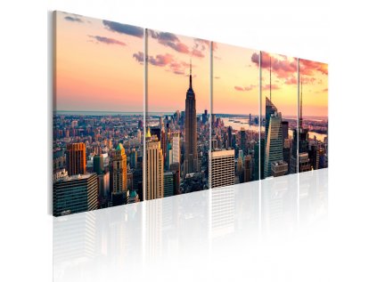 Pětidílný obraz New York