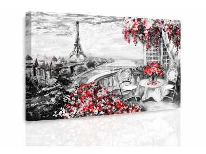 Obraz Paříž malovaná Red
