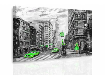 Obraz New York malovaný Green