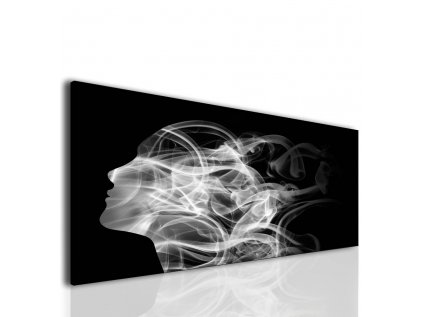 Obraz Kouřová silueta Black