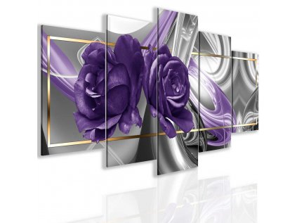 Obraz abstraktní růže Purple