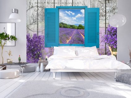 3D tapeta ráno v Provence