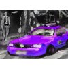 Obraz New York malovaný Purple