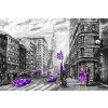 Obraz New York malovaný Purple
