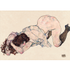 Egon Schiele - Klečící žena