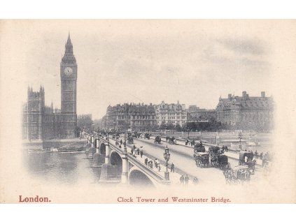 London Clock Tower and Westminster Bridge