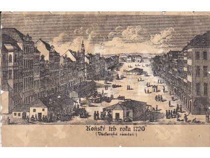 Praha - Koňský trh roku 1720