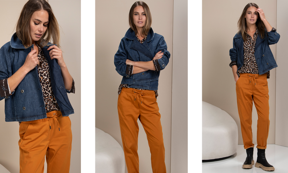 Džínsový blejzer KENNYS. TRISHA STRETCH DARK DENIM