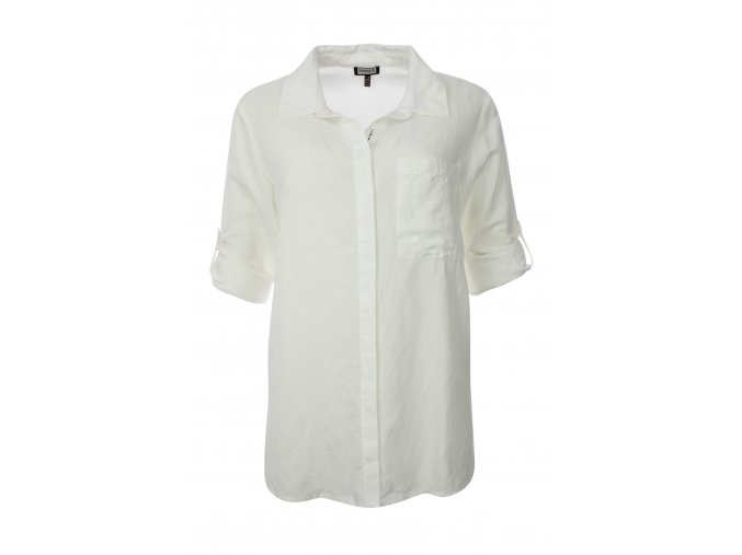 Ľanová košeľa KennyS. BE DIFFERENT WHITE