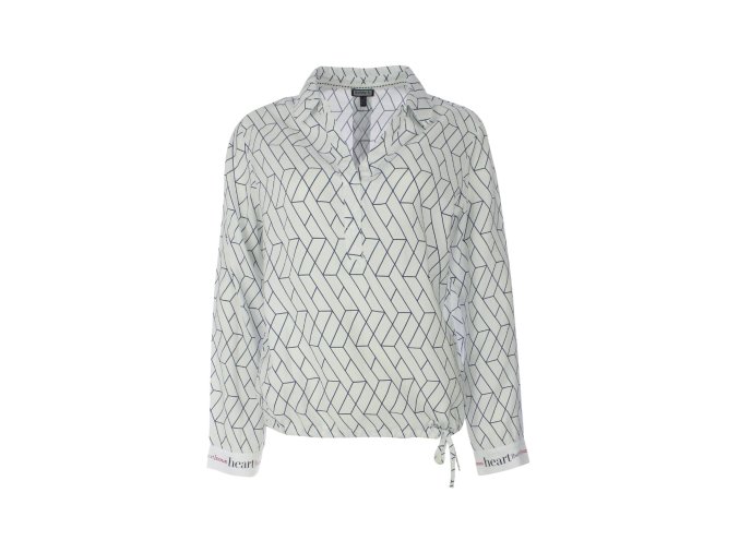 Košeľová blúzka KennyS. GRAPHIC PRINT INDIGO